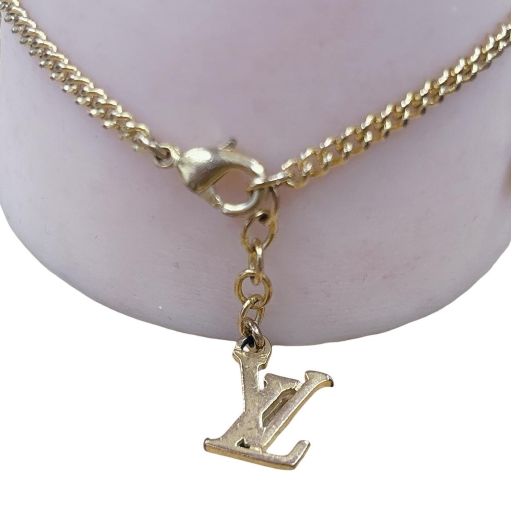 LOUIS VUITTON Gold Monogram Charm Bracelet - Picture 6 of 6